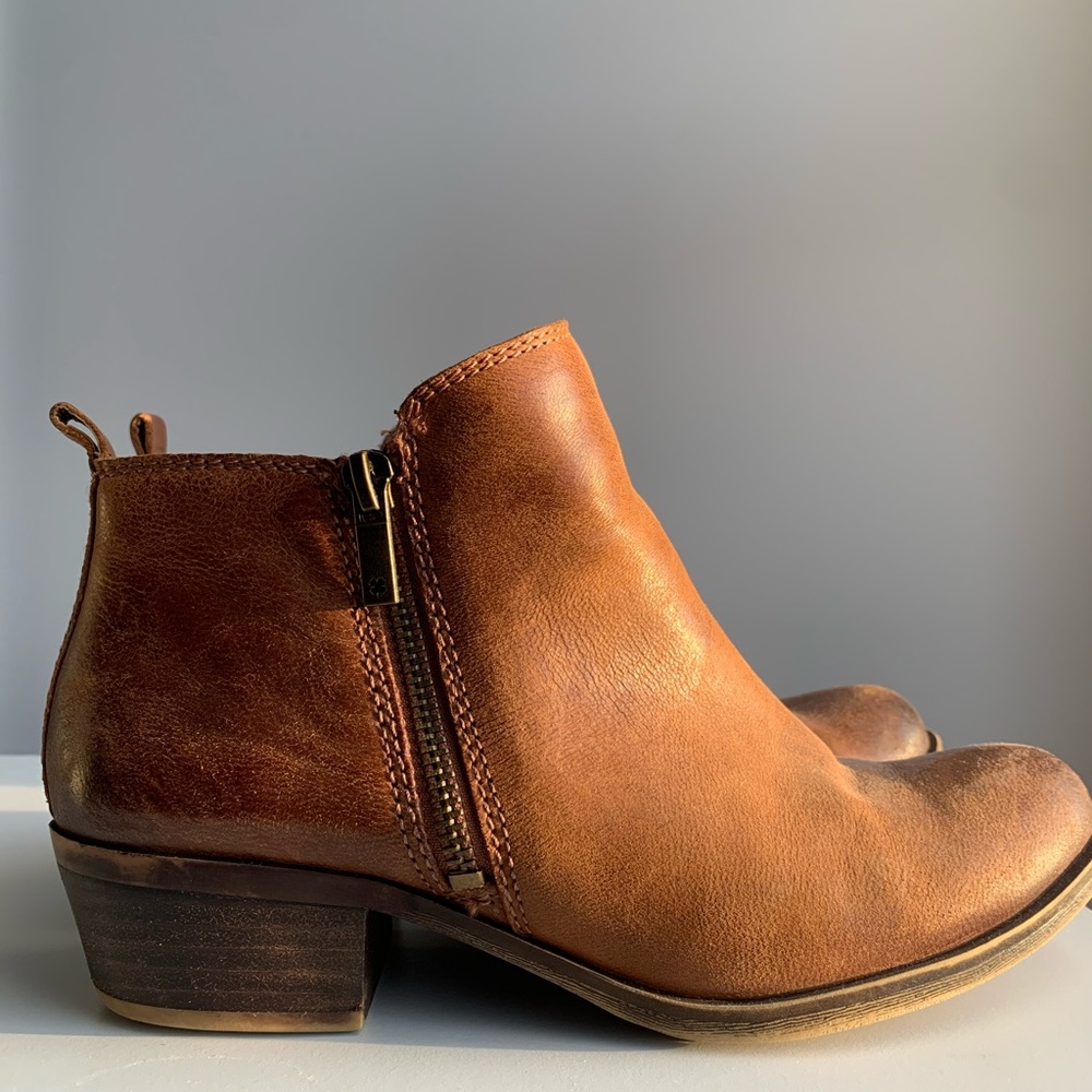 ✨Lucky Brand✨ Basel Bootie - Toffee (LIKE NEW!)